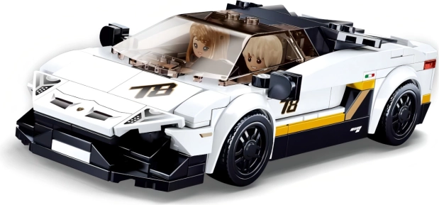 Sluban ModelBricks White ItalSport