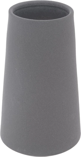Grijze porseleinen vaas 24 cm