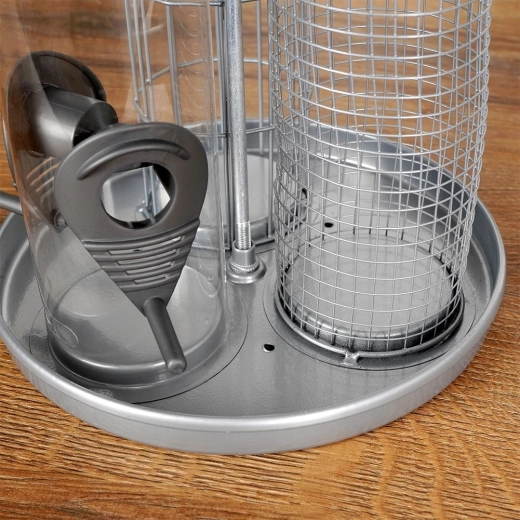 Three separate tubes for different feeds