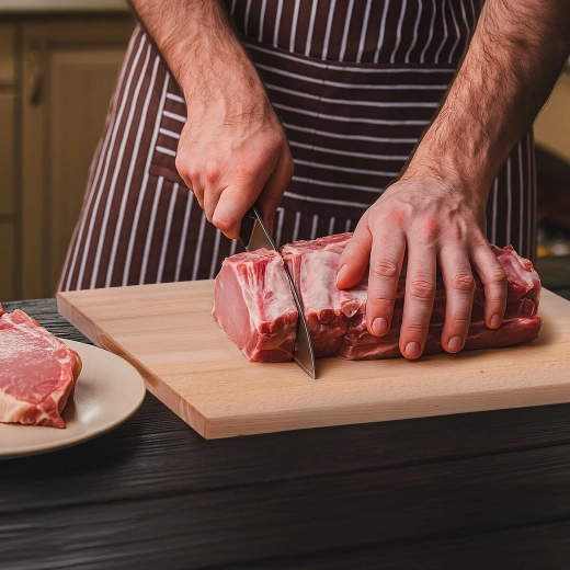 Planche stable, même pour la viande et les tâches plus exigeantes