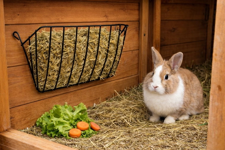 Clean hay thanks to top loading