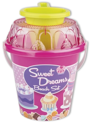 Androni sandlegesæt med tragt, mellem – Rosa