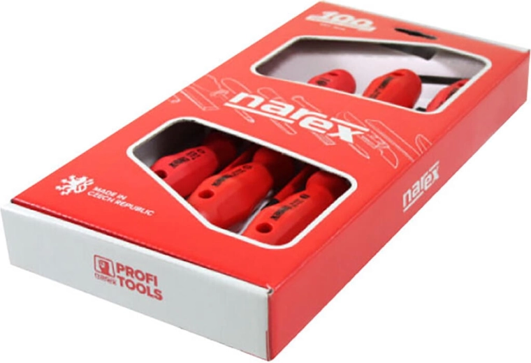 Set di cacciaviti SLIM per elettricisti, 6 pezzi con tester, isolamento fino a 1000 V