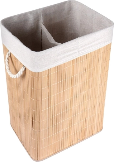 Two-compartment laundry sorting