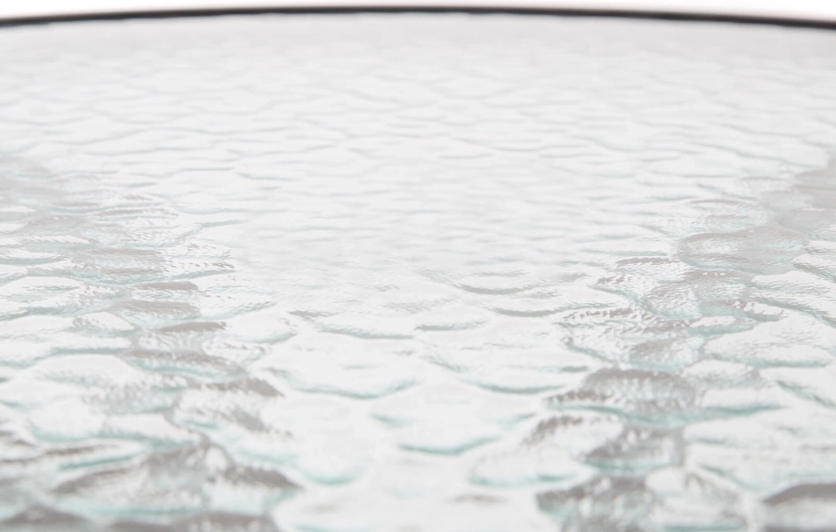 Durable textured glass top