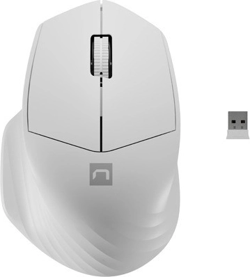 Mouse wireless Siskin 2 1600 DPI Bluetooth 5.0 + 2.4 GHz – Bianco