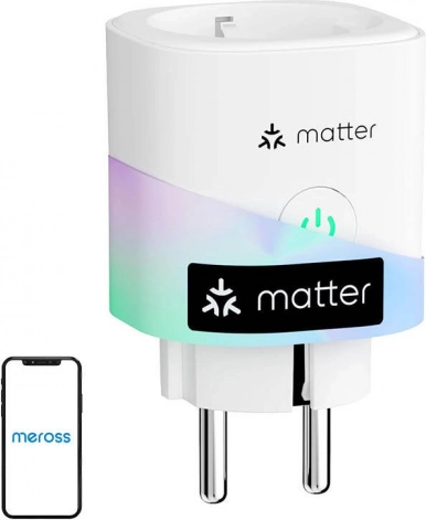 Smart Plug with Energy Monitoring MEROSS (Matter)