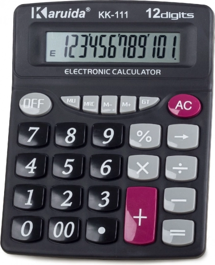 Large Numerical Office Calculator with 12-Digit Display