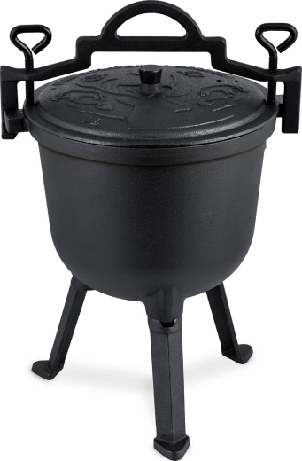 Heavy-duty cast iron for even cooking