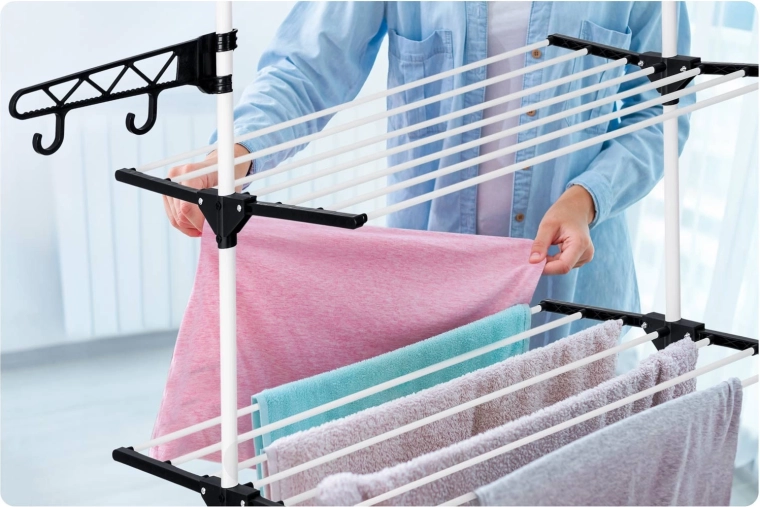 Practical hooks and foldable arms