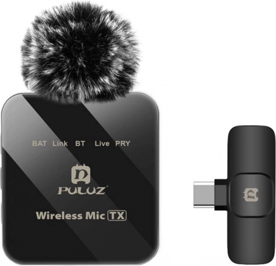 PULUZ Wireless Lavalier Microphone with USB‑C Receiver