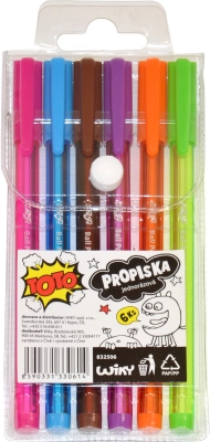 Set of colorful TOTO pens