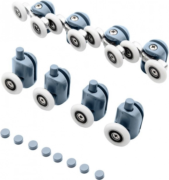 Set of rollers for sliding shower doors, 8 pcs