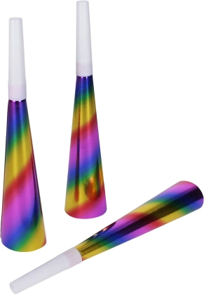 Trompettes de fête Arc-en-ciel