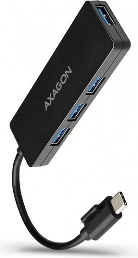Hub USB Axagon Slim 4-port USB 3.2 Gen 1 con cavo di 14cm Tipo-C