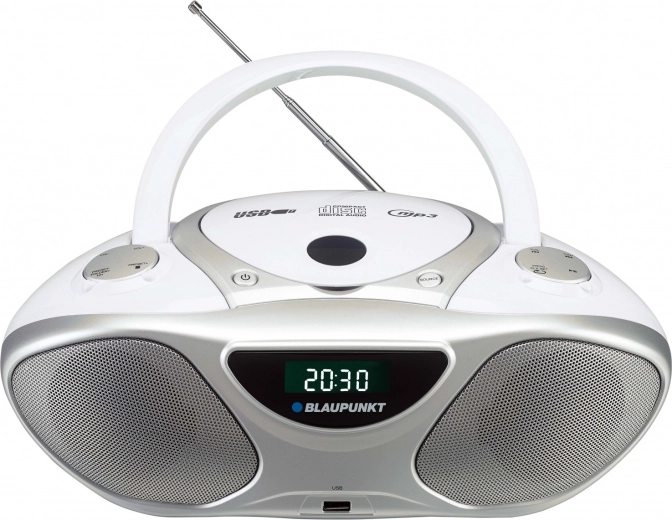 Lecteur radio portable avec CD MP3 USB AUX FM Blaupunkt BB14WH