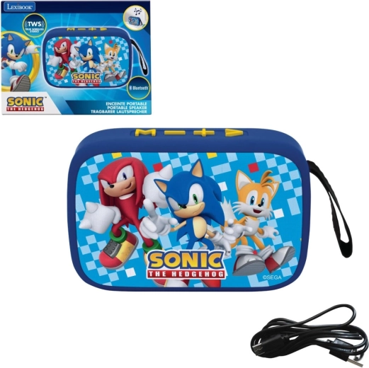 Lexibook altoparlante portatile SONIC con rivestimento in tessuto e TWS