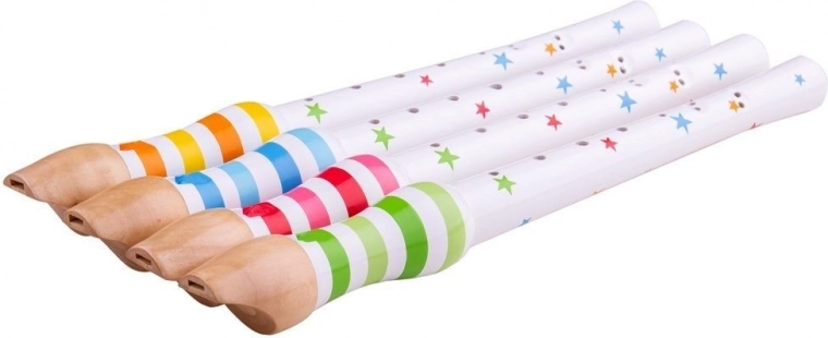 Flauto in legno per bambini verde - Bigjigs Toys