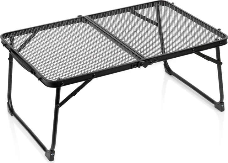 Tavolino da campeggio pieghevole Vilde nero 60 × 40 × 25 cm