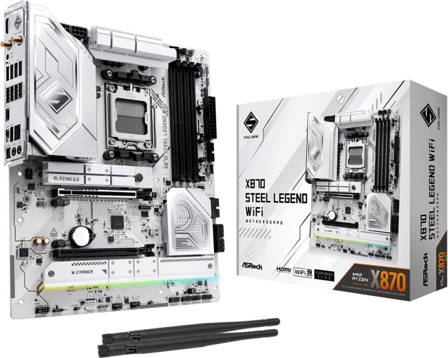 ASRock X870 Steel Legend WiFi – scheda madre ATX per AM5 con DDR5, PCIe 5.0 e USB4