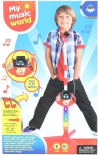 Dječji svjetleći mikrofon s povezivanjem na MP3
