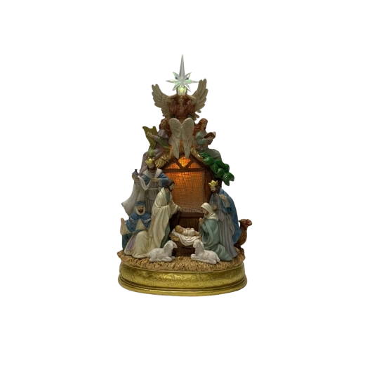 Magical Bethlehem star with changing colors