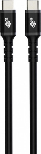 USB C - USB C silicone cable 1m black