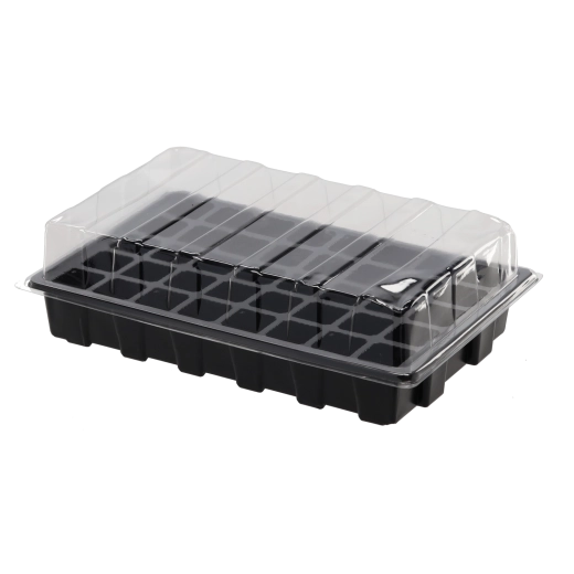 Clear lid for a stable microclimate