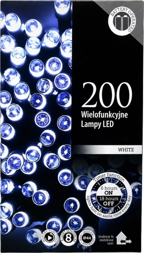 Christmas LED string lights 200 LEDs 20 m cool white
