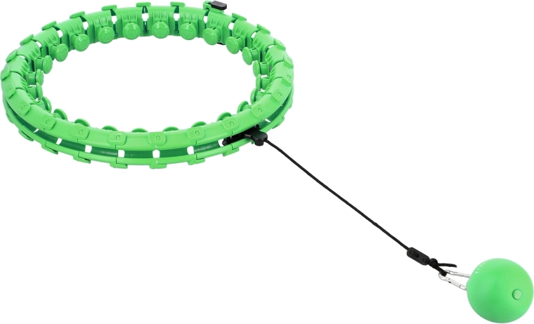 Adjustable smart hoop with rotating weight