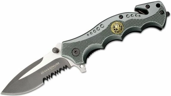 Magnum SWAT Res-Q coltello da soccorso 8,5 cm, grigio, alluminio