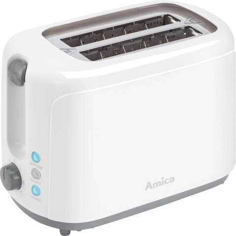 Amica Toaster with Adjustable Toasting Levels and Defrosting Function