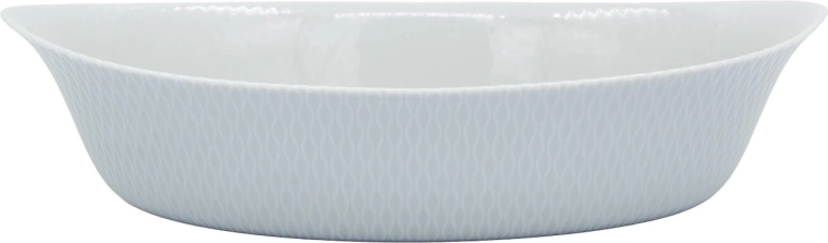 Elegant oval shape for baking and serving