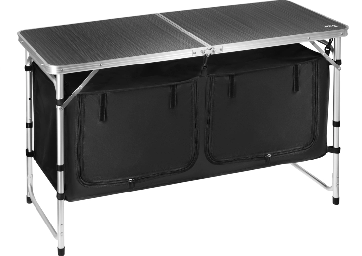 Tavolo da campeggio pieghevole Nils Camp NC3405 con organizer