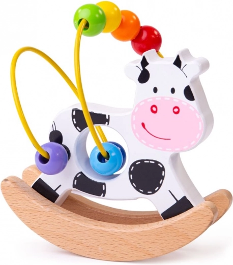 Motor Skills Maze Cow on a Rocker BIGJIGS BABY