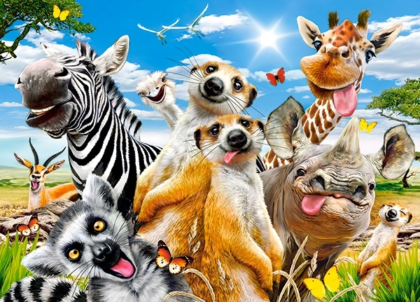 Puzzle 260 Pieces African Selfie
