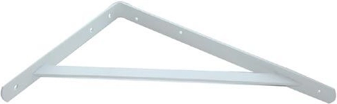 White bracket shelf for heavy loads