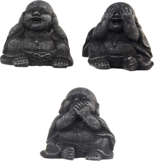 Keramická dekorace sedící Budha 8 × 7 × 8 cm (mix 3 variant)