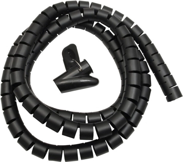 Organizer – guaina spiralata per cavi 25 mm × 2 m MACLEAN MCTV-676 B, nero