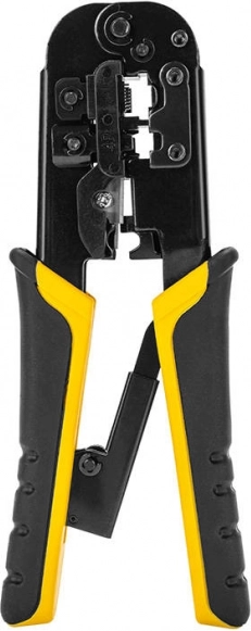 Deli Tools klešče za krimpanje omrežnih konektorjev RJ45/RJ14/RJ12/RJ9 (4/6/8P)