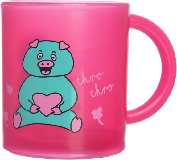 Kinder kunststof beker Rubby – varkentje 0,3 l