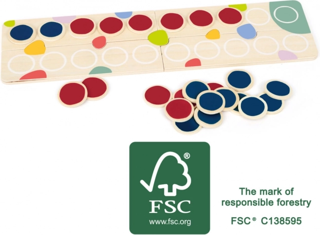 Small Foot wooden educational counting board from FSC wood