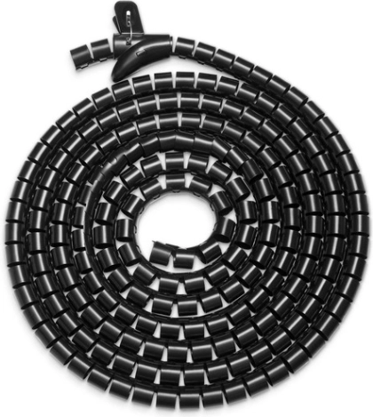 Organizer elastico per cavi 5 m nero