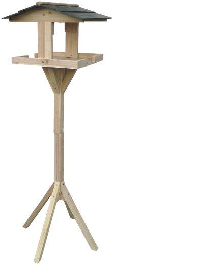 Wooden Bird Feeder on a 100 cm Stand