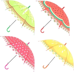 Automatisch kinderlucht met fruitmotief (mix kleuren)