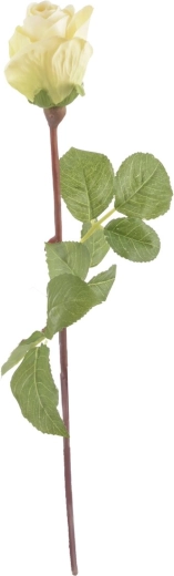 Umjetna ruža svijetlo žuta 51 cm