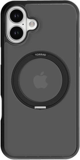 Torras Ostand Pro ovitek za iPhone 16 Plus – črn