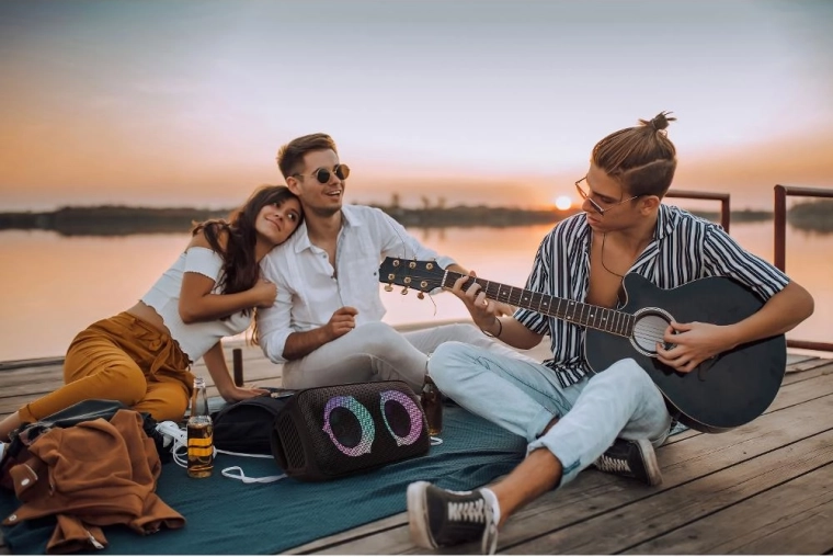 Music at home and outdoors