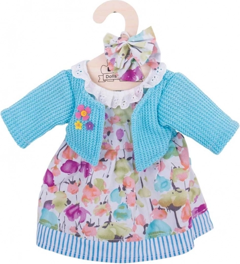 Turquoise Dress and Cardigan for 38 cm Doll by Bigjigs Toys