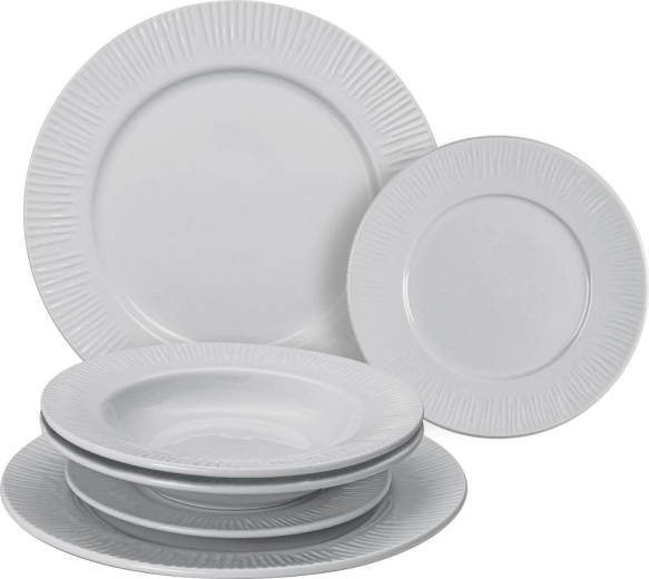 Lamart Fancy porseleinen serviesset met borden, 6 stuks